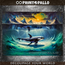 Killer Whale (Orca) in der eisigen Unterwasserwelt