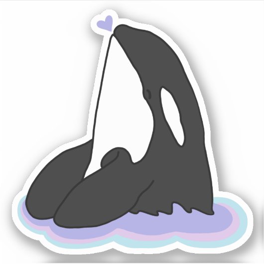 Killer Whale Orca Sticker (Vorderseite)