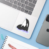 Killer Whale Orca Sticker (Laptop mit iPhone)