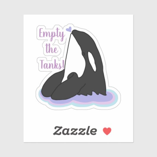 Killer Whale Orca Sticker (Blatt)