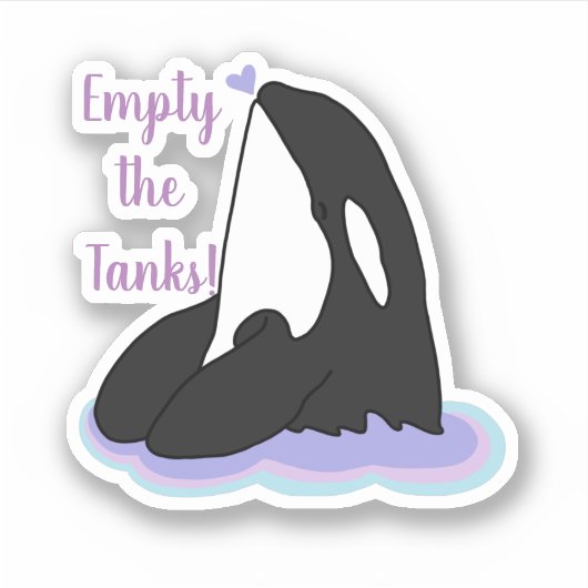 Killer Whale Orca Sticker (Vorderseite)
