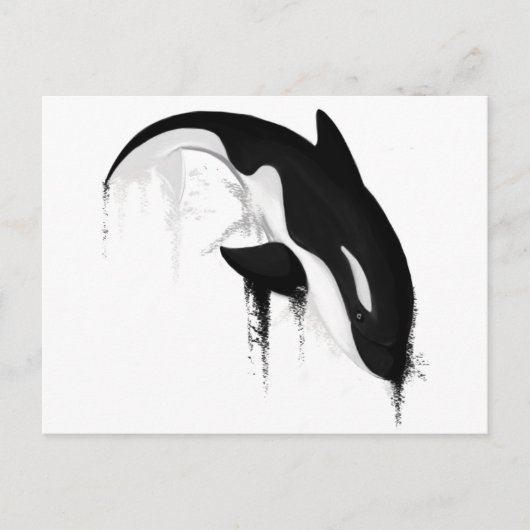 Killer Whale Orca von Crem Postkarte (Vorderseite)