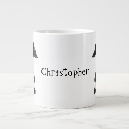 Killer Whale Personalisiert Jumbo-Tasse (Vorderseite)