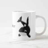 Killer Whale Personalisiert Jumbo-Tasse (Rechts)