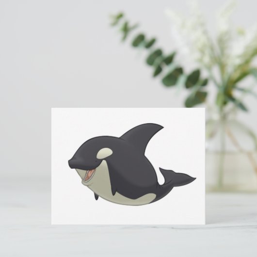 Killer Whale Postcard Postkarte (Stehend Vorderseite)