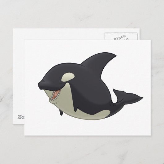 Killer Whale Postcard Postkarte (Vorne/Hinten)