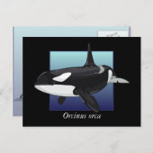 Killer Whale Postcard Postkarte (Vorne/Hinten)