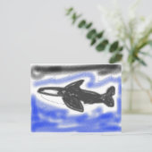 Killer Whale Postkarte (Stehend Vorderseite)