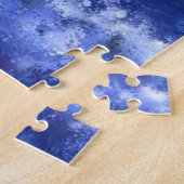 Killer Whale Schwimmen auf Vollmond Puzzle Malerei (Seite)