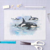Killer Whale Seidenpapier (Handwerk)