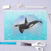 Killer Whale Seidenpapier (Handwerk)