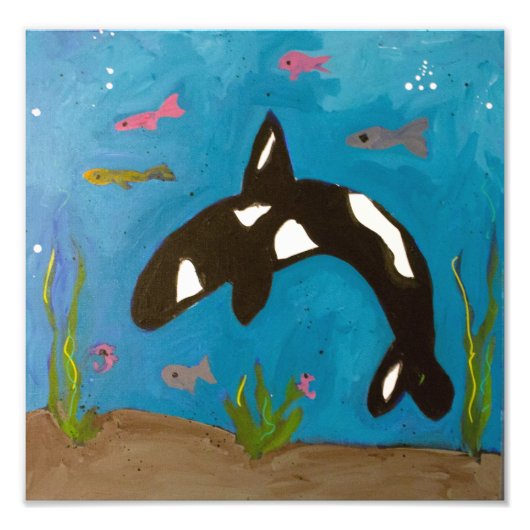 Killer Whale von Genevieve & Gina Fotodruck (Vorne)