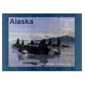 Killer Whales - Alaska Postage Schneidebrett (Vorderseite)