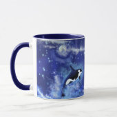 Killer Whales auf Blue Full Moon Tasse (Links)