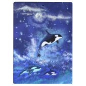 Killer Whales Clipboard Klemmbrett (Rückseite)