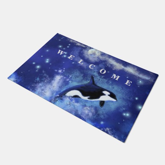Killer Whales Doormat Fußmatte (Schrägansicht)
