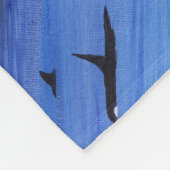 Killer Whales Fleecedecke (Ecke)