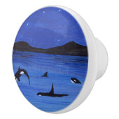 Killer Whales Keramikknauf (Rechts)