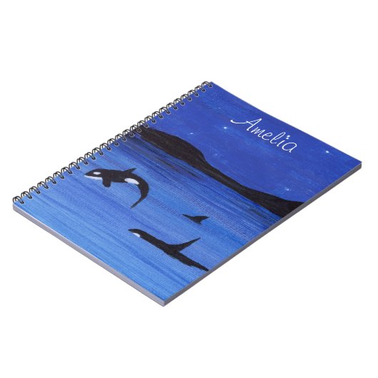 Killer Whales Notizblock (Linke Seite)