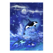 Killer Whales Poster Blue Vollmond (Vorne)