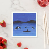 Killer Whales Serviette (Beispiel)