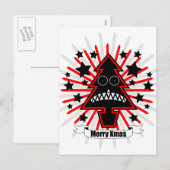 Killer Xmas Tree Feiertagspostkarte (Vorne/Hinten)