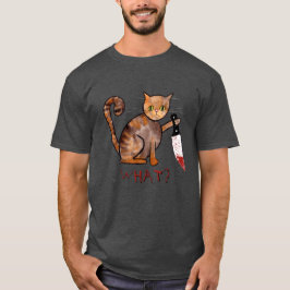 Killerkatze, Handgemalt, Katzenbesitzer Spaß T - S T-Shirt