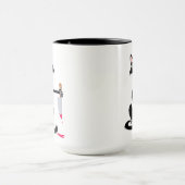 Killerkatze mit blutigem Messer Coffee Tasse (Zentrum)