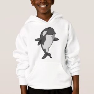 Killerwal an der Yoga-Fitness im Stehenden Hoodie
