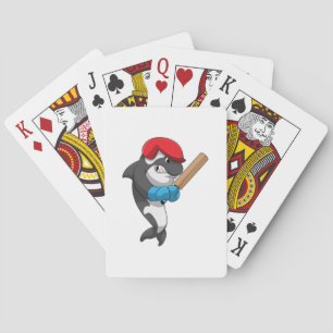 Killerwal auf Cricket mit Cricket-Fledermaus Spielkarten