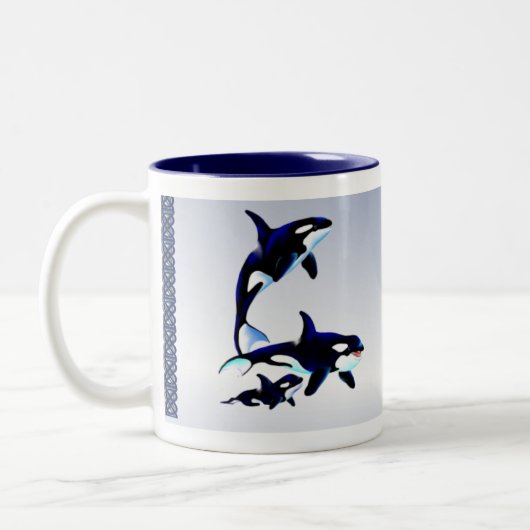 Killerwal-Familie, _Mugs Zweifarbige Tasse (Links)