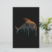 Killerwal Halloween Briefpapier (Stehend Vorderseite)