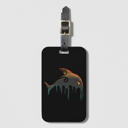 Killerwal Halloween Gepäckanhänger (Vorderseite Vertikal)