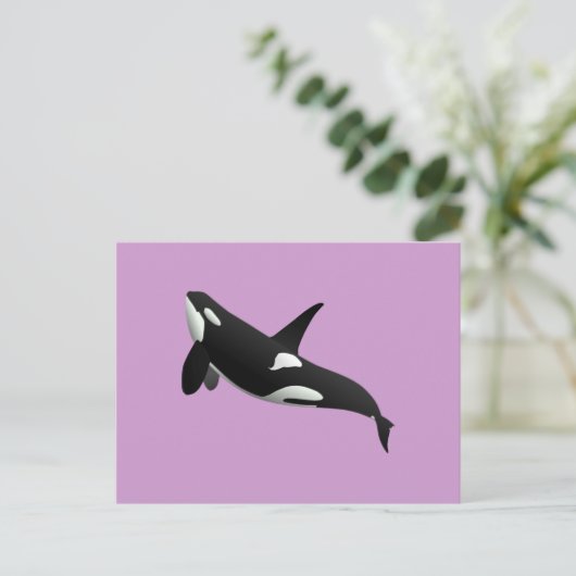 Killerwal, Orcinus Orca Postkarte (Stehend Vorderseite)