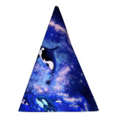 Killerwale auf Vollmond-Party-Hut - Malerei Partyhütchen (Rechts)