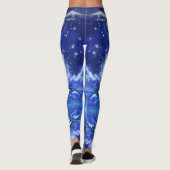 Killerwale auf Vollmond - Zeichnend Kunst Leggings (Rückseite)