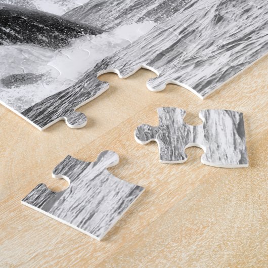 Killerwale in Monochrom, Jigsaw Puzzle (Seite)