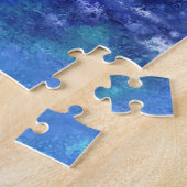 Killerwale Schwimmen auf Vollmond - Zeichnend Kuns Puzzle (Seite)