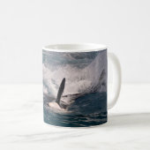 Killerwale schwimmen schnell kaffeetasse (VorderseiteRechts)