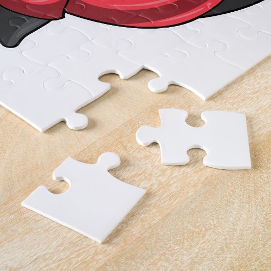 Killerwhale als Fußballspieler mit Fußball Puzzle (Seite)