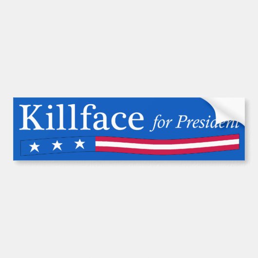 Killface für Präsidenten Autoaufkleber (Vorne)