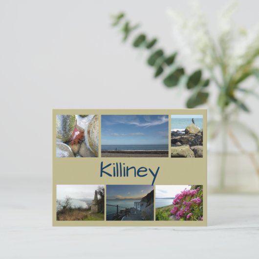 Killiney Collage Postkarte (Stehend Vorderseite)