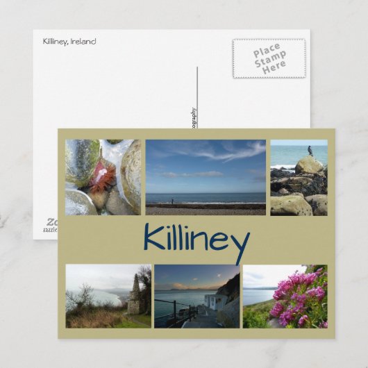 Killiney Collage Postkarte (Vorne/Hinten)