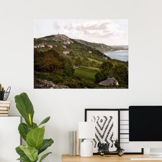 Killiney Hill & Dalkey, Grafschaft Dublin, c1905 Poster (Heimbüro)