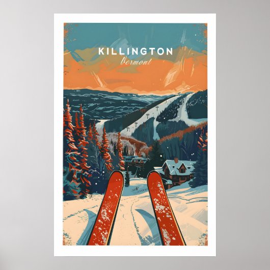 Killington Reiseplakat - Vermont 1 Poster (Vorne)