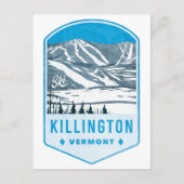Killington Ski Abzeichen Postkarte (Vorderseite)