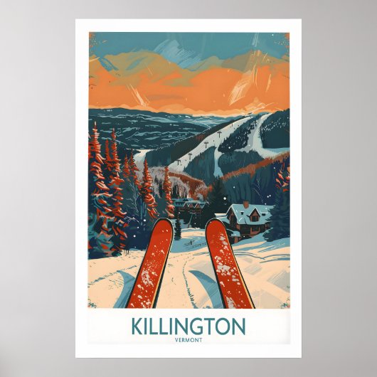 Killington-Ski-Druck - Vermont 1 Poster (Vorne)