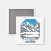 Killington Skigebiet Winter Vermont Magnet (Vorderseite/Rückseite)