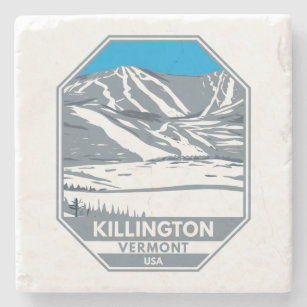 Killington Skigebiet Winter Vermont Steinuntersetzer