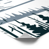 Killington Skigebiet Winter Vermont Vintag Poster (Ecke)